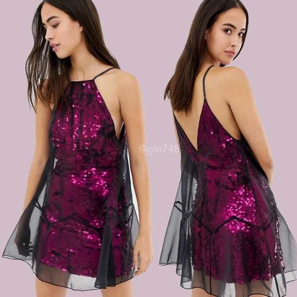 Free People Dresses & Skirts - NWT Free People Sequin Ghost Mini Dress
